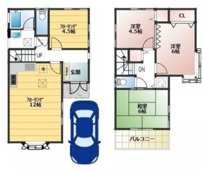 ささがわ貸家の物件間取画像